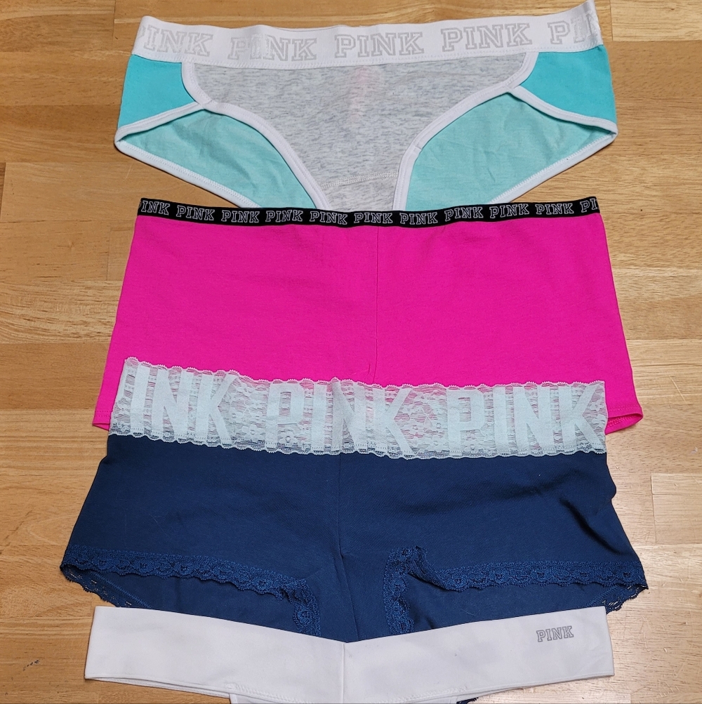 PINK Panty Bundle Set (4 Pairs)
